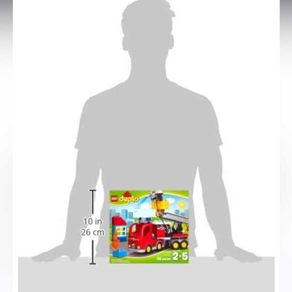 Rare duplo Lego Fire Truck Model 10592 age 2-5 out of stuck - Picture 6 of 11